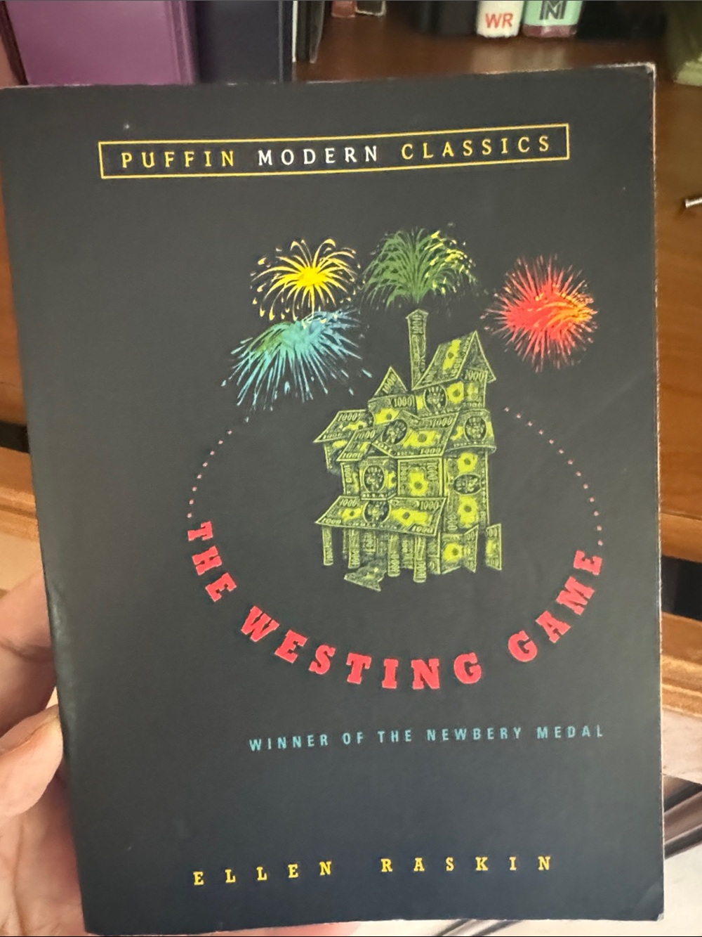 The Westing Game by Ellen Raskin - Black Cover
